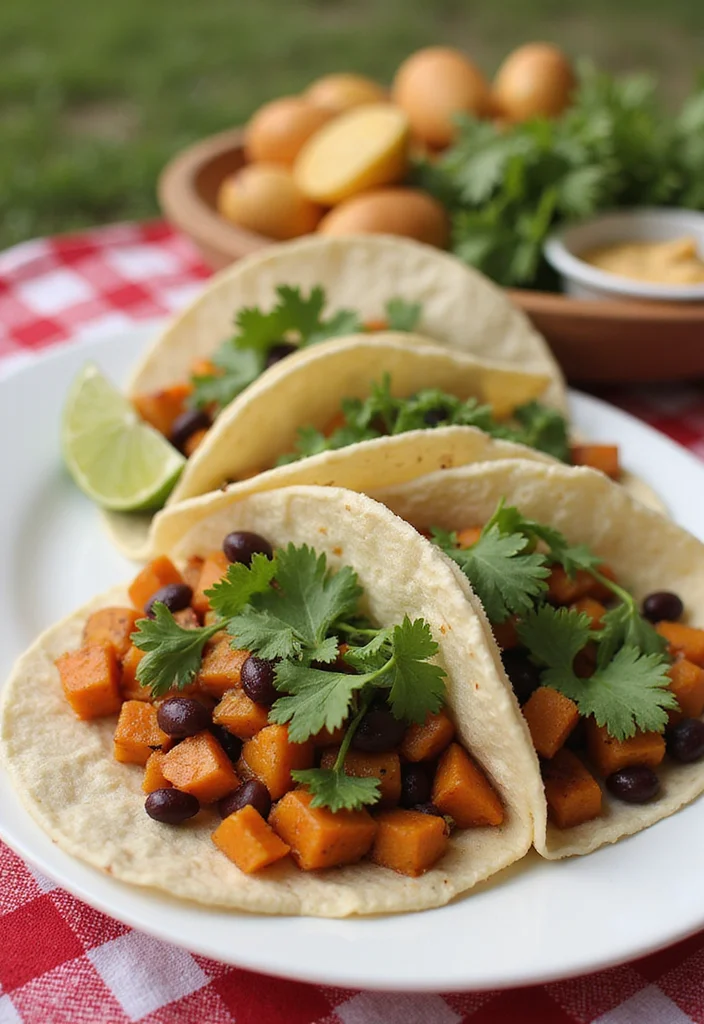 10 Dairy Free Keto Recipes with Clean Simple Ingredients - 10. Sweet Potato & Black Bean Tacos