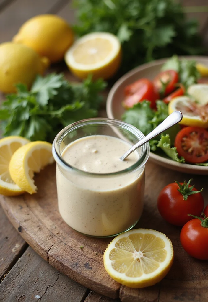10 Dairy Free Keto Recipes with Clean Simple Ingredients - 4. Zesty Lemon Tahini Dressing