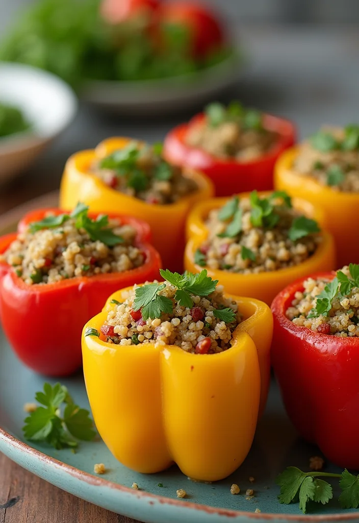 10 Dairy Free Keto Recipes with Clean Simple Ingredients - 9. Baked Stuffed Bell Peppers