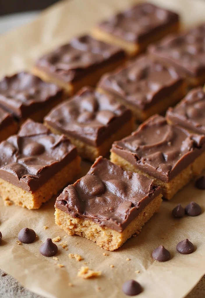 10 Easiest Dessert Recipes Anyone Can Make Fast - 1. No-Bake Chocolate Peanut Butter Bars