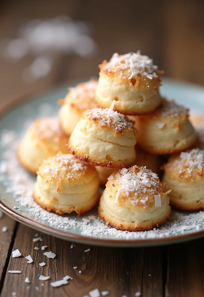 10 Easiest Dessert Recipes Anyone Can Make Fast - 6. Coconut Macaroons
