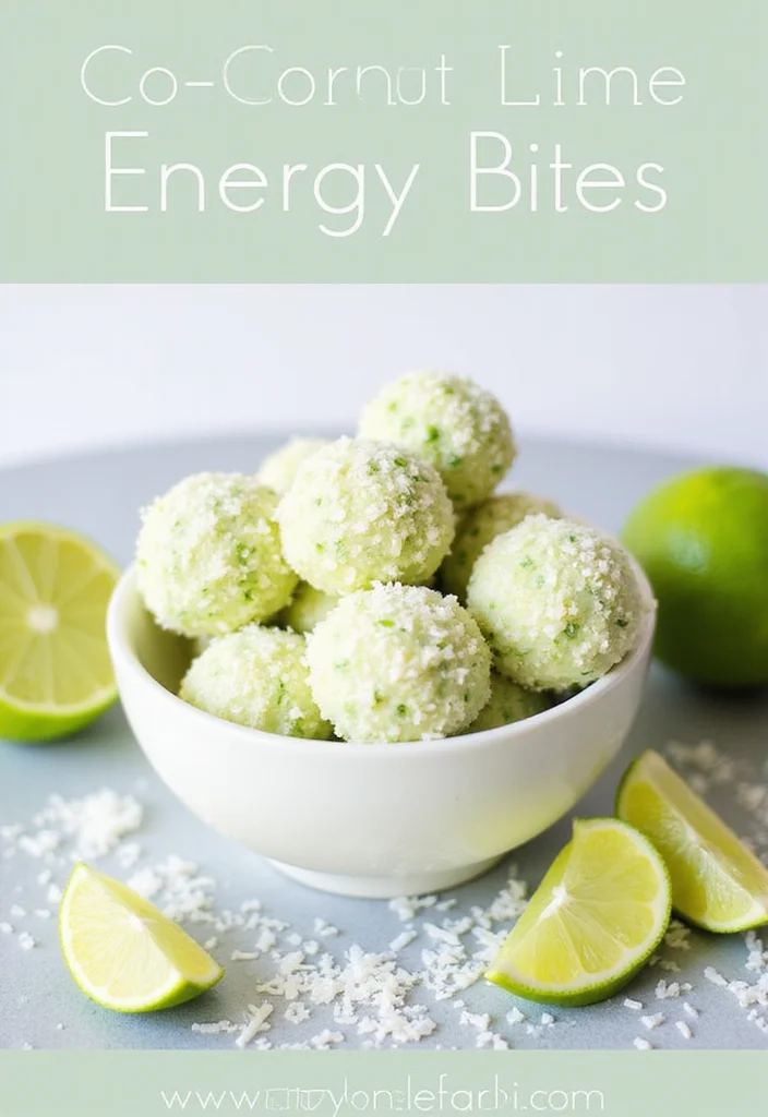 10 Easy Dessert Recipes You Can Make in Minutes - 6. No-Bake Coconut Lime Energy Bites