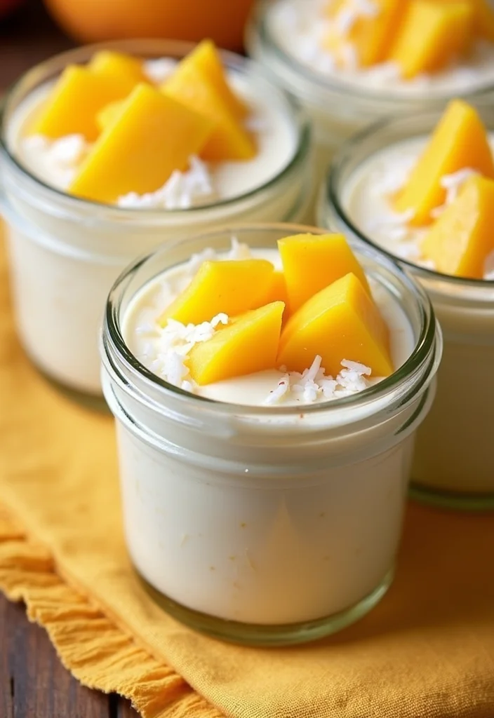 10 Easy Dessert Recipes You Can Make in Minutes - 8. Mango Coconut Chia Pudding