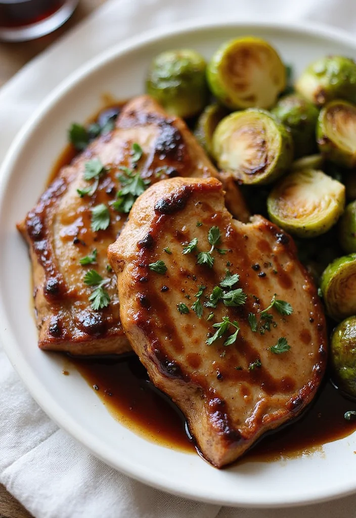 10 Keto Pork Chop Recipes for Simple Low Carb Meals - 8. Balsamic Glazed Pork Chops