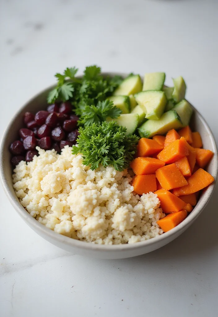 10 Raw Vegan Recipes for Fresh Minimal Prep Meals - 10. Raw Cauliflower Rice Bowl