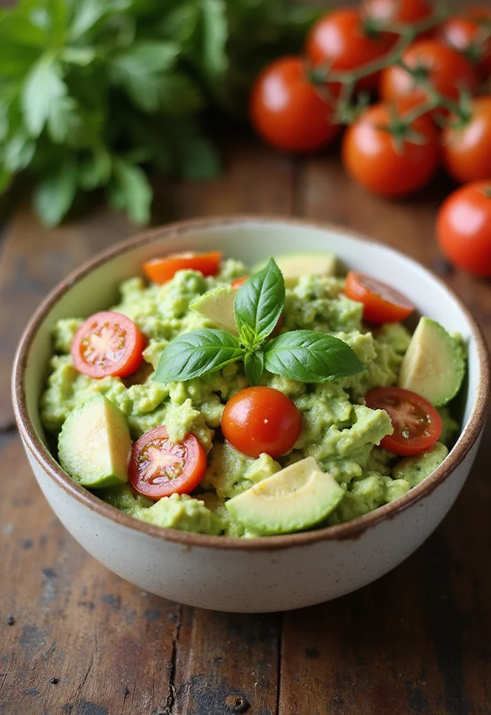 10 Raw Vegan Recipes for Fresh Minimal Prep Meals - 4. Creamy Avocado and Tomato Salad