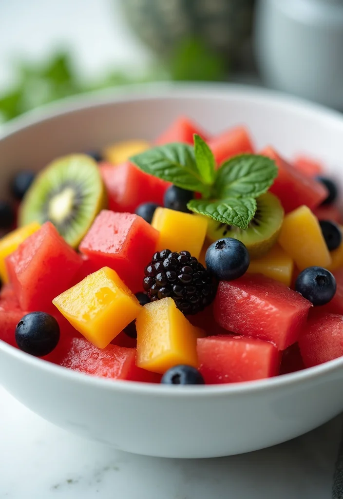 10 Raw Vegan Recipes for Fresh Minimal Prep Meals - 7. Refreshing Raw Fruit Salad