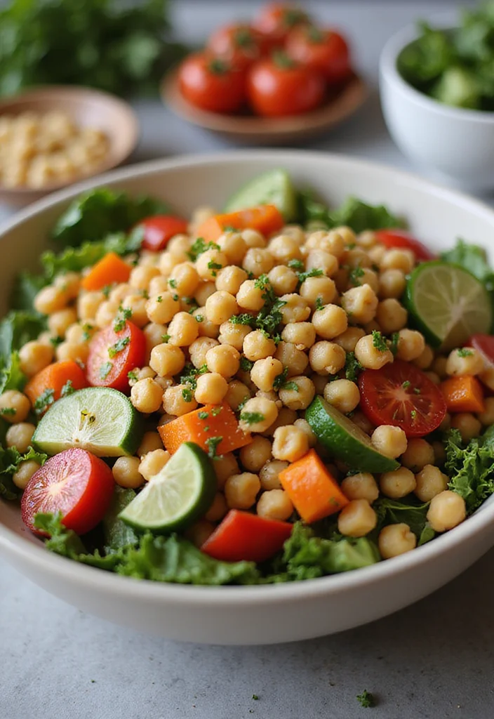 10 Raw Vegan Recipes for Fresh Minimal Prep Meals - 8. Crunchy Chickpea Salad