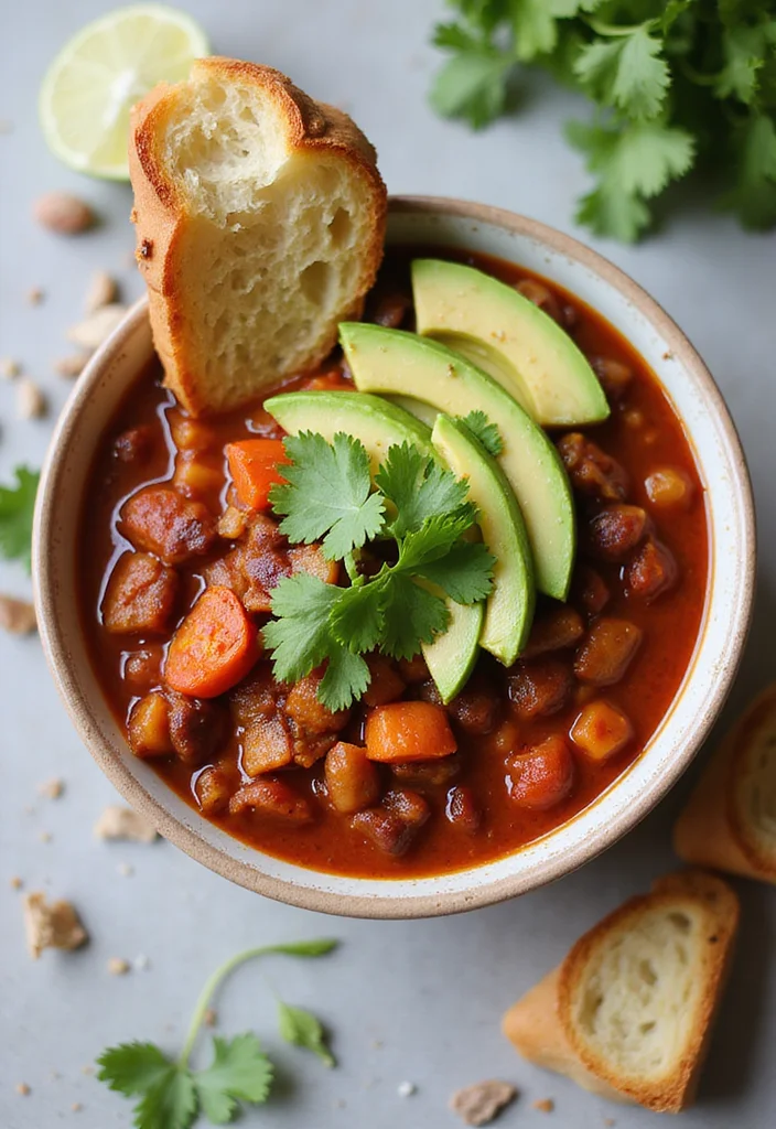 10 Vegan Slow Cooker Recipes for Effortless Meals 1 10 Vegan Slow Cooker Recipes for Effortless Meals - 1. Hearty Vegan Chili