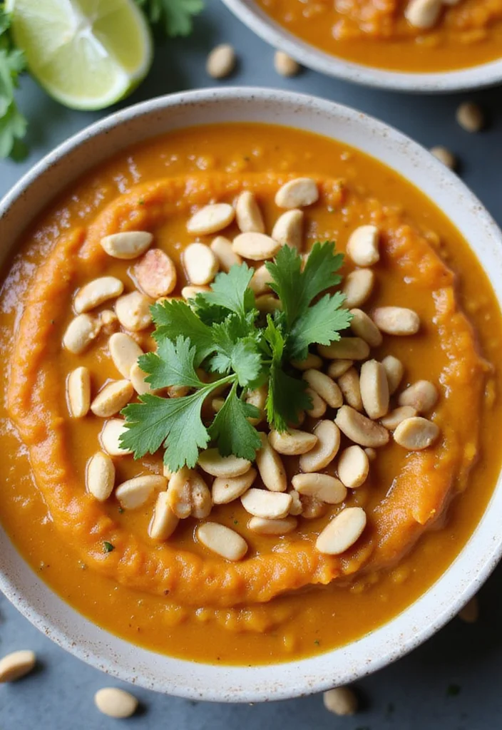 10 Vegan Slow Cooker Recipes for Effortless Meals 67 10 Vegan Slow Cooker Recipes for Effortless Meals - 7. Thai Peanut Sweet Potato Soup