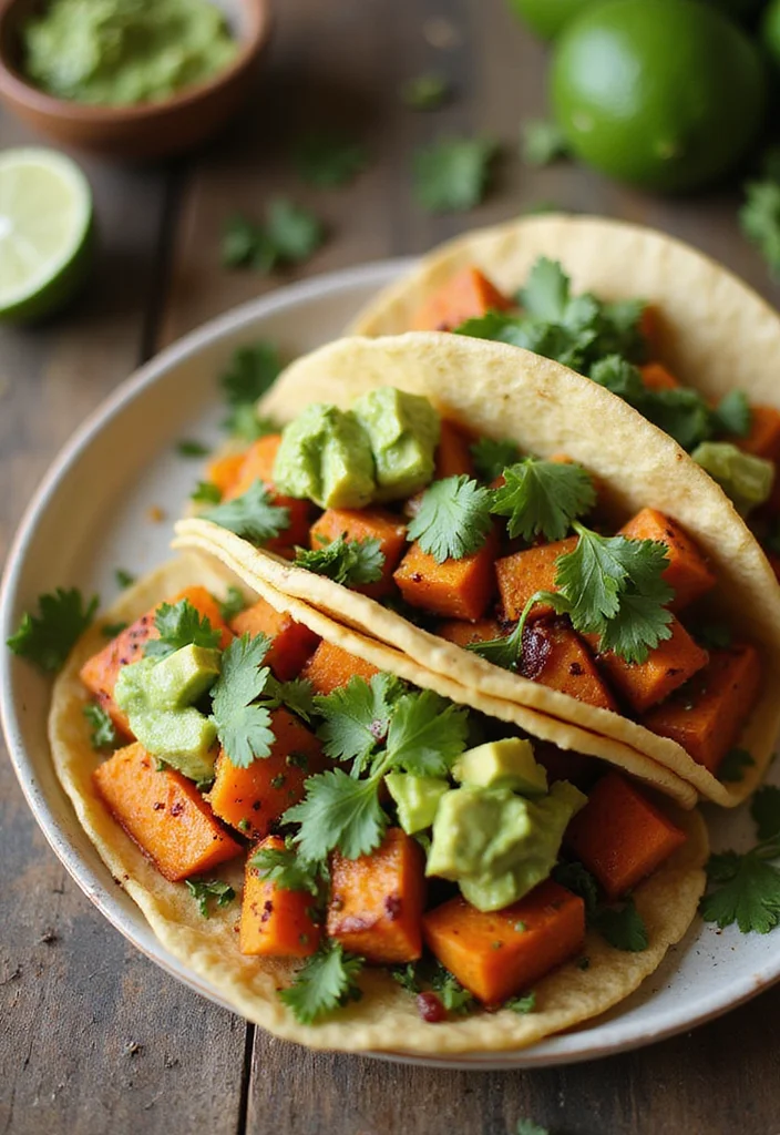 10 Vegan Supper Recipes for Simple Plant Based Meals - 5. Sweet Potato Tacos