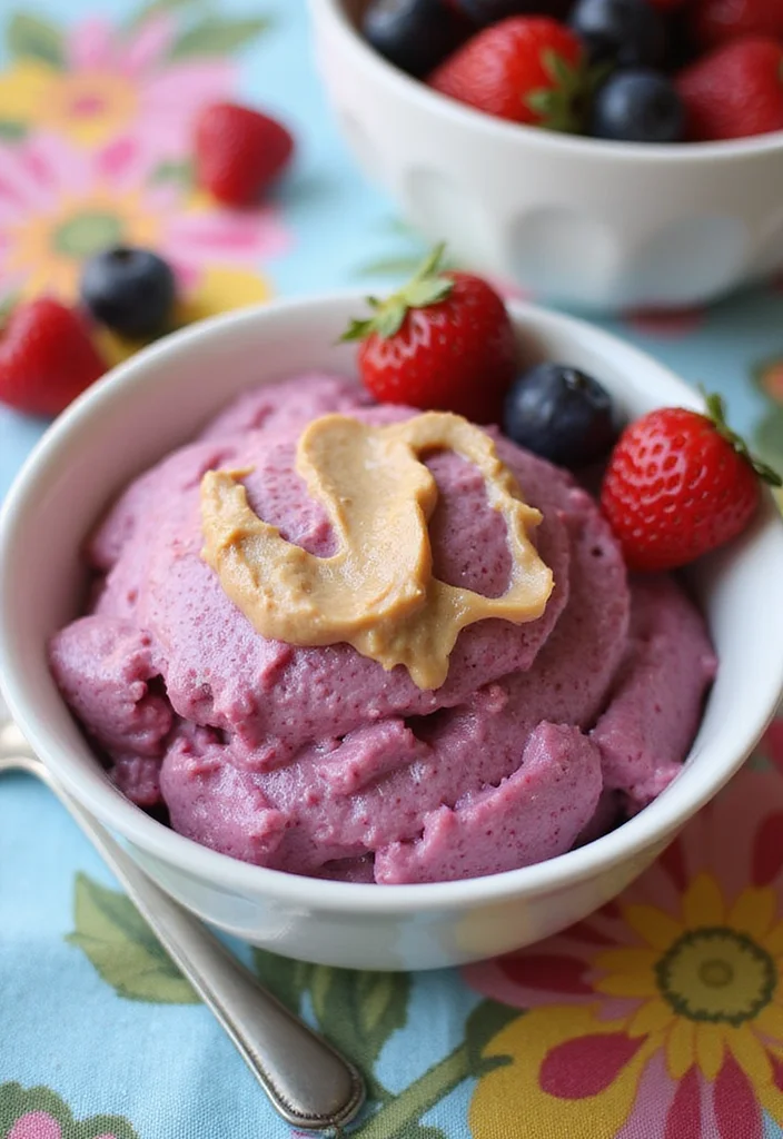 10 Vegetarian Dessert Recipes with Everyday Ingredients - 8. Berry Nice Nice Cream