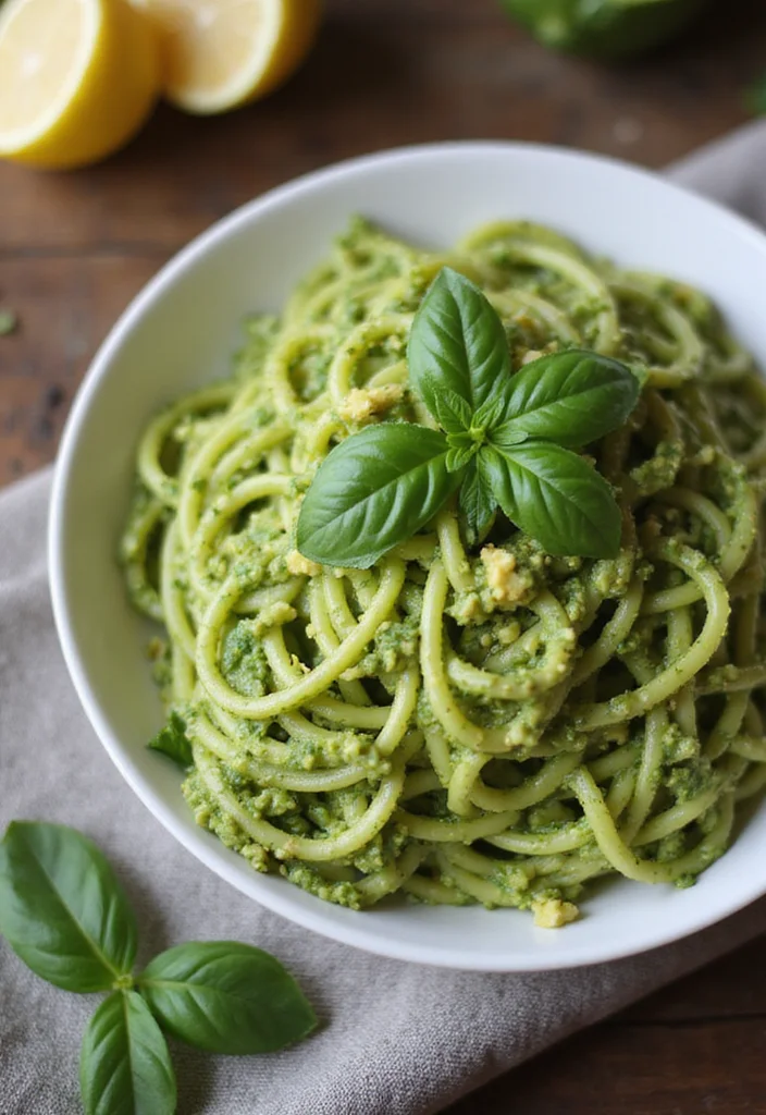 10 Vegetarian Keto Recipes for Balanced Low Carb Eating - 1. Zucchini Noodles with Avocado Pesto