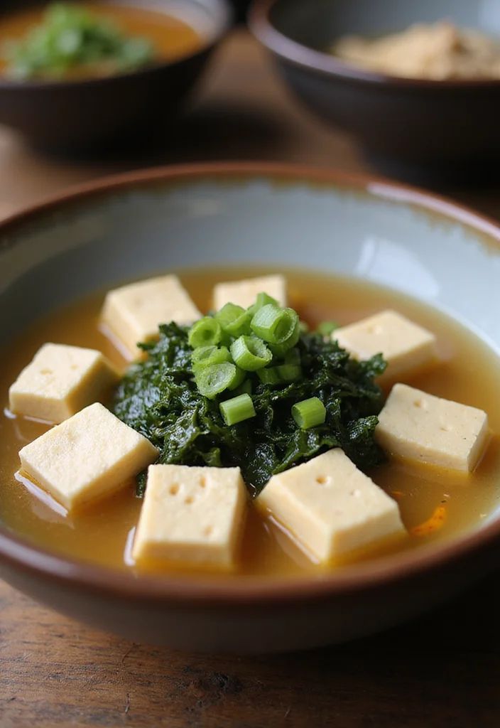 12 Asian Healthy Recipes Full of Fresh Bright Flavor - 12. Miso Soup with Tofu and Seaweed