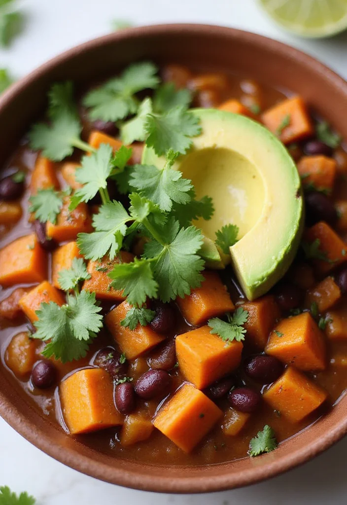 12 Budget Friendly Dinner Recipes for Busy Families - 9. One-Pot Sweet Potato and Black Bean Chili