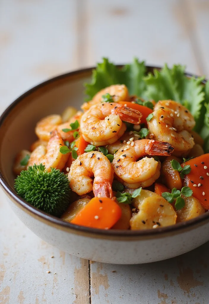 12 Clean Dinner Recipes Made with Whole Ingredients - 9. Shrimp Stir-Fry with Veggies