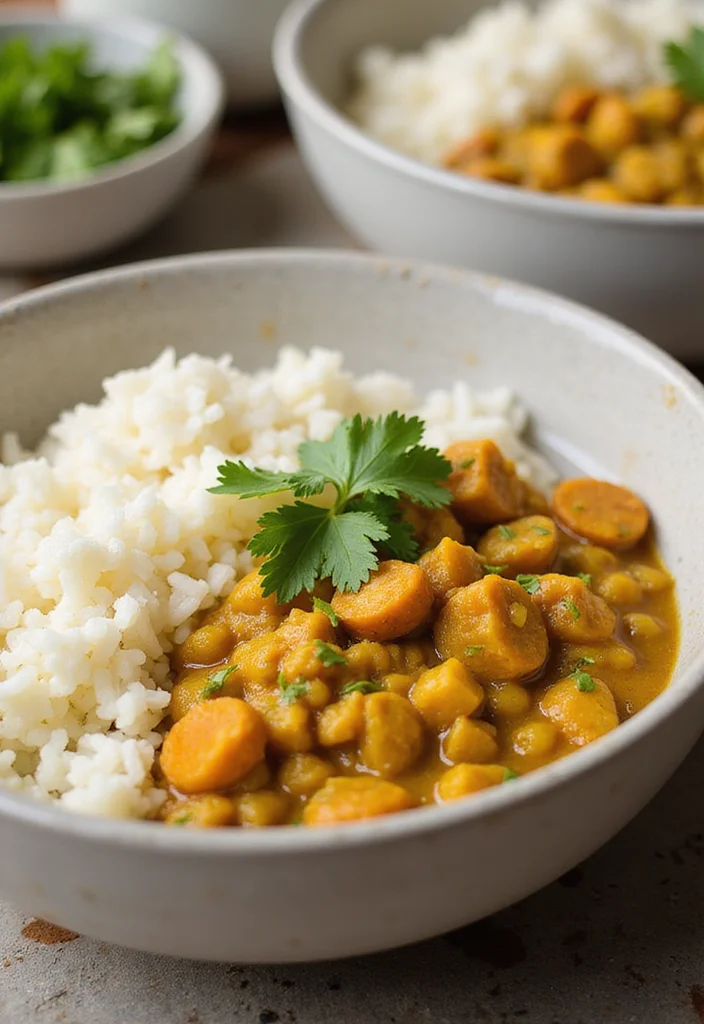 12 Crockpot Dinner Recipes for Hands Off Comfort Meals - 10. Coconut Curry Lentils