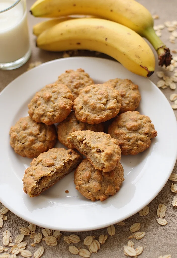 12 Dairy Free Dessert Recipes for Light Tasty Treats - 3. Banana Oatmeal Cookies