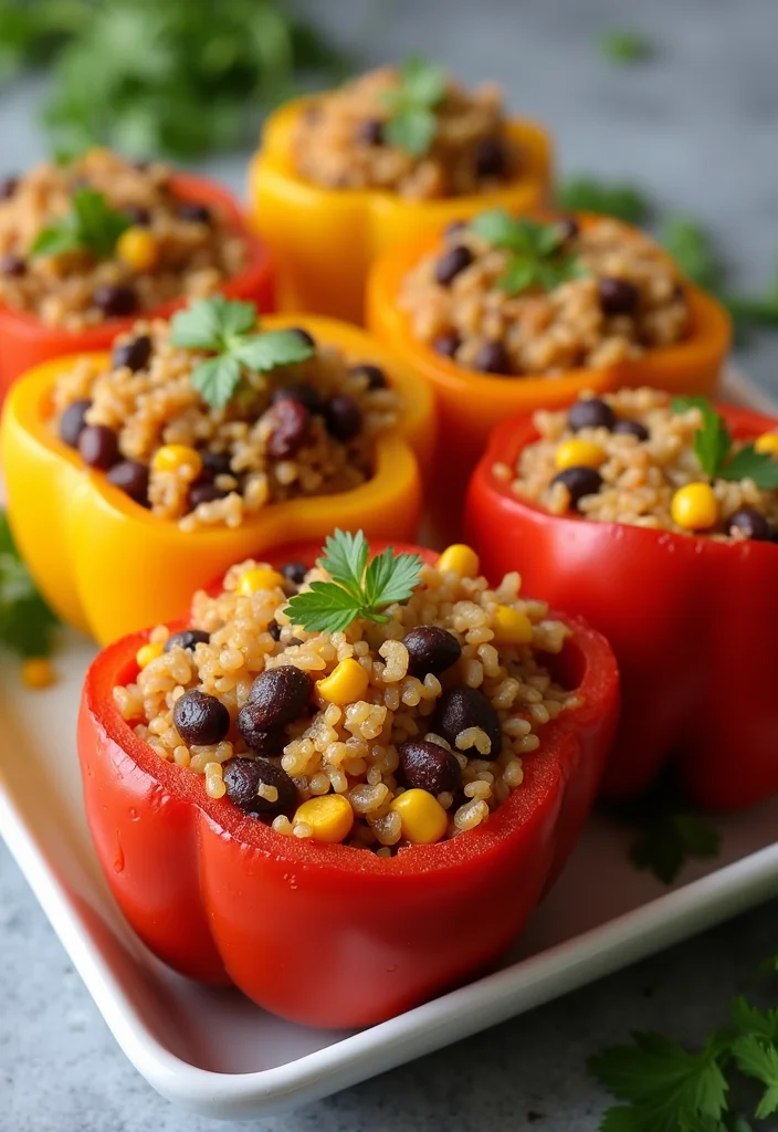 12 Easy Dinner Food Recipes Anyone Can Cook - 12. Stuffed Bell Peppers