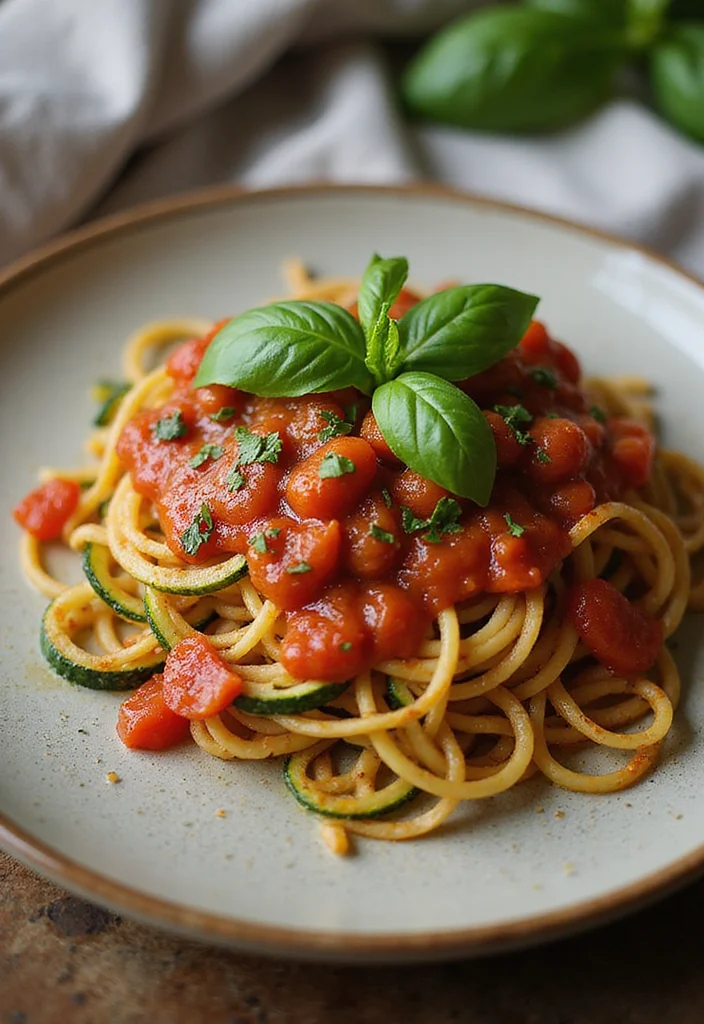 12 Easy Dinner Food Recipes Anyone Can Cook - 9. Zucchini Noodles with Marinara Sauce