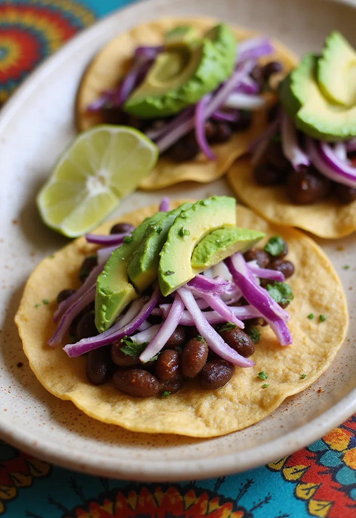 12 Easy Dinner Recipes Ready in Under 30 Minutes - 6. Spicy Black Bean Tacos