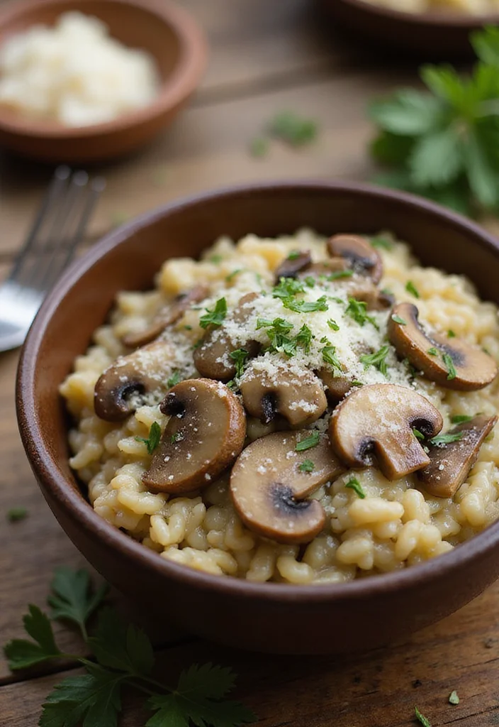 12 Easy Dinner Recipes Ready in Under 30 Minutes - 7. Creamy Mushroom Risotto
