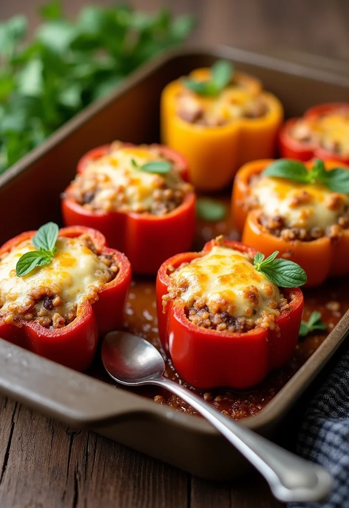 12 Easy Keto Diet Recipes for Everyday Cooking - 8. Stuffed Bell Peppers