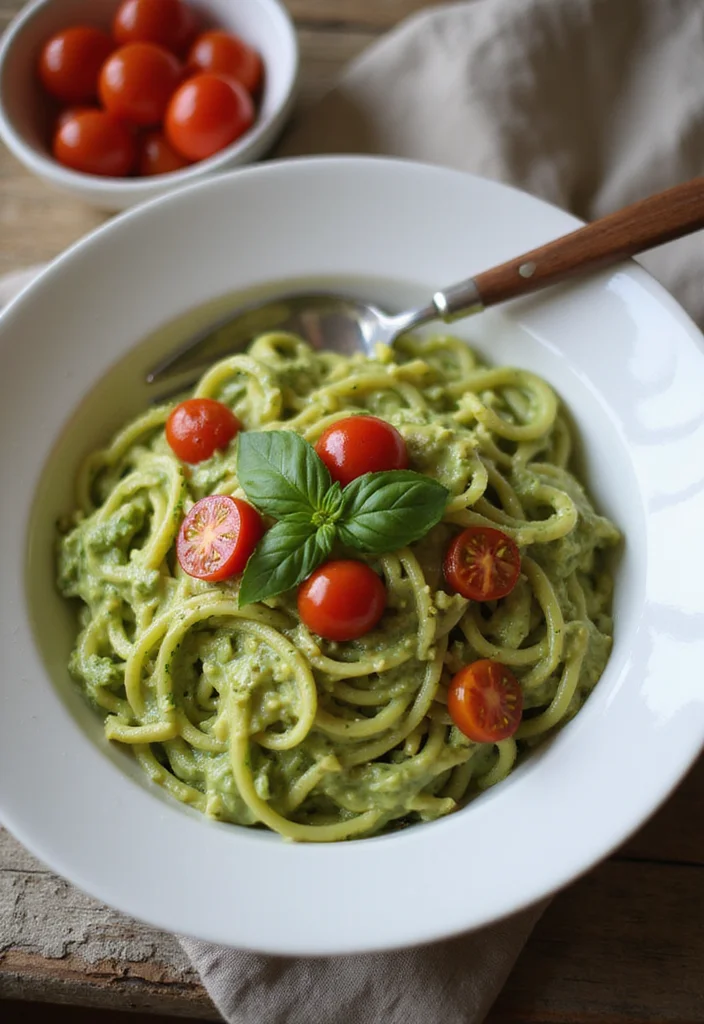 12 Easy Vegan Recipes for Quick Everyday Cooking - 2. Creamy Avocado Pasta