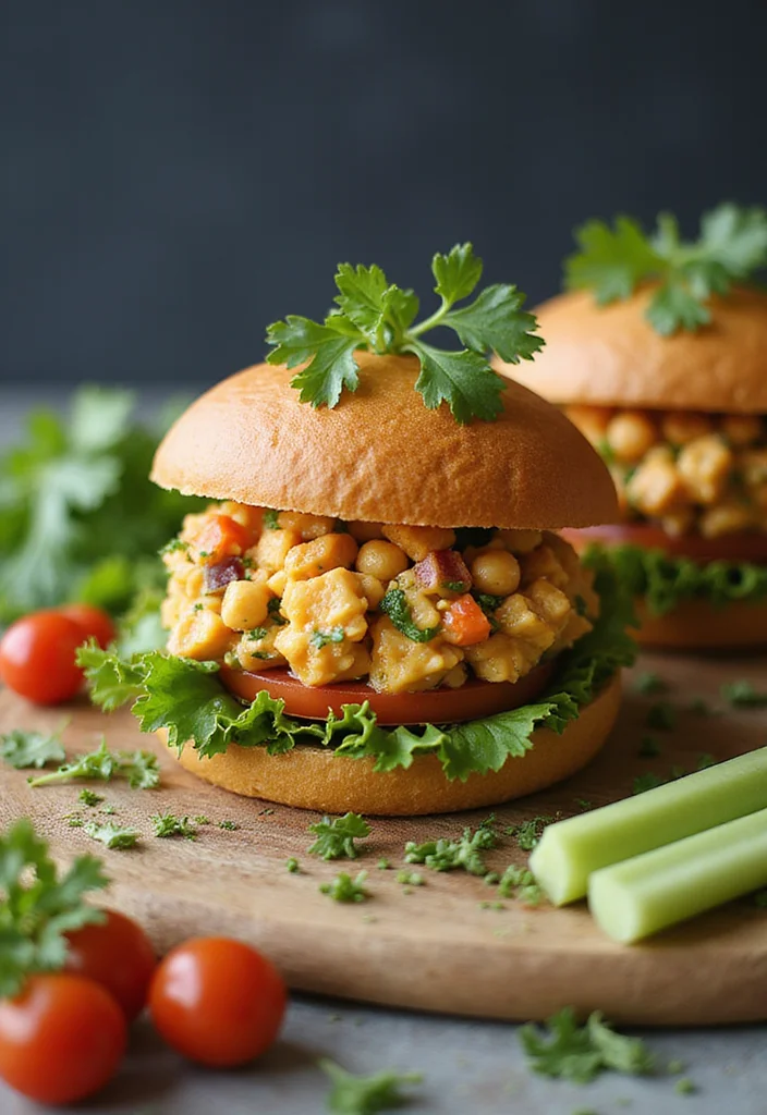 12 Easy Vegan Recipes for Quick Everyday Cooking - 3. Chickpea Salad Sandwich