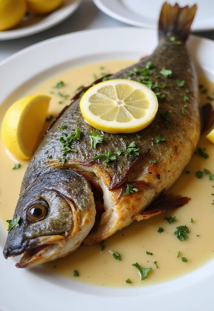 12 Fish Dinner Recipes for Light Flavorful Meals - 11. Roasted Lemon Garlic Sea Bass