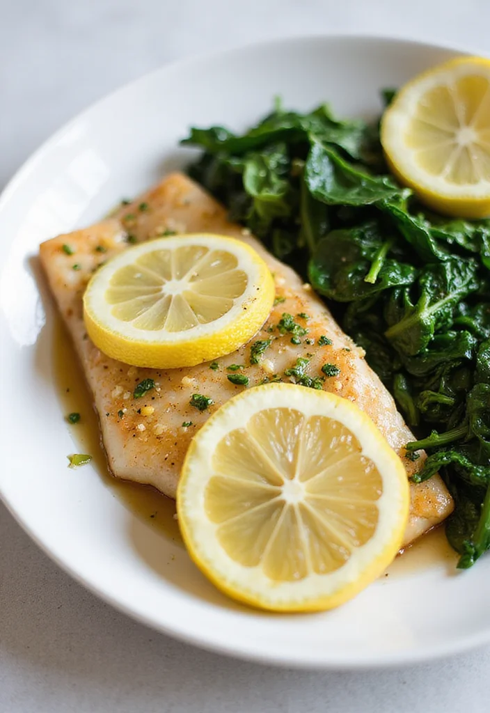 12 Fish Dinner Recipes for Light Flavorful Meals - 7. Lemon Garlic Tilapia with Spinach