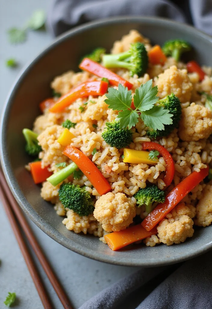 12 Gluten Free Vegan Recipes with Simple Ingredients 78 12 Gluten Free Vegan Recipes with Simple Ingredients - 8. Cauliflower Rice Stir-Fry