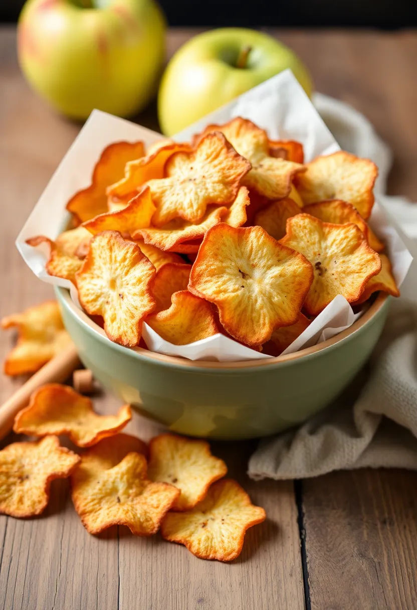 12 Healthier Dessert Recipes with Better-For-You Upgrades - 10. Cinnamon Apple Chips