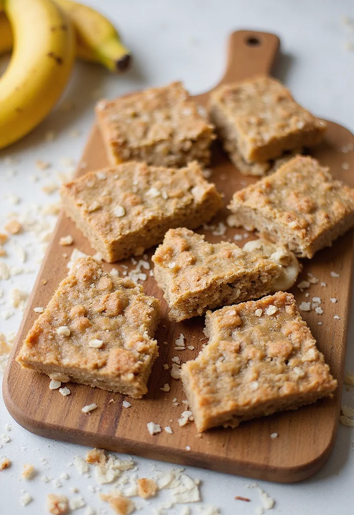 12 Healthy Banana Recipes for Breakfast and Snacks - 11. Banana Coconut Energy Bars