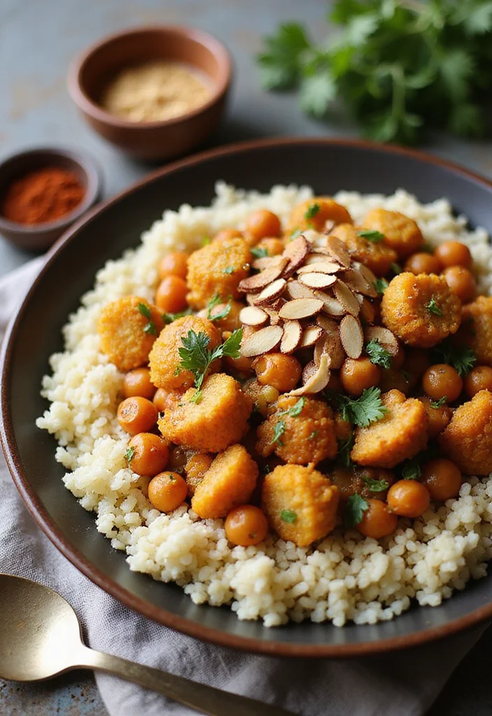 12 Healthy Crock Pot Recipes for Effortless Dinners - 11. Cauliflower and Chickpea Tagine