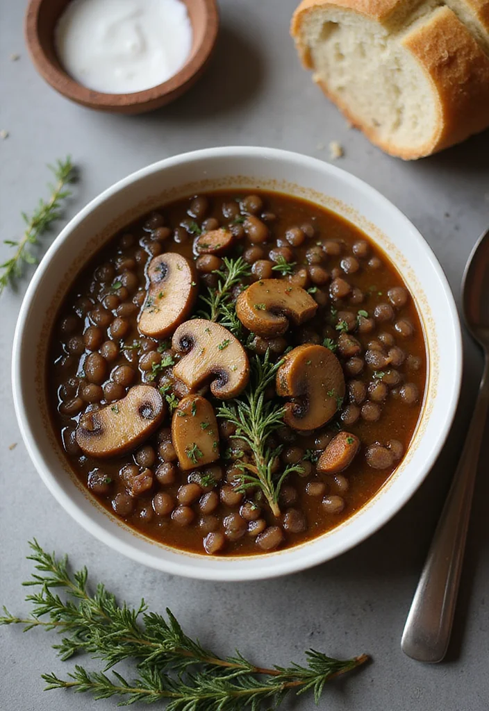12 Healthy Crock Pot Recipes for Effortless Dinners - 6. Balsamic Lentil and Mushroom Stew