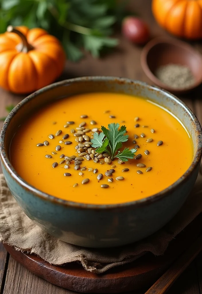 12 Healthy Pumpkin Recipes Packed with Fall Flavor - 2. Creamy Pumpkin Soup