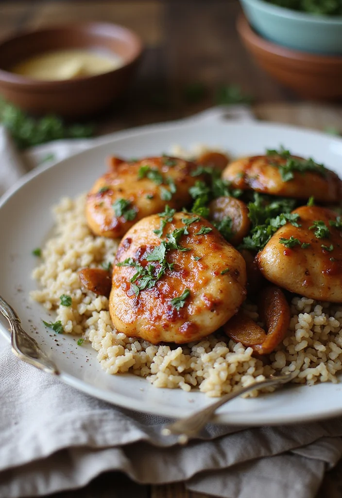 12 Healthy Rice Recipes That Are Simple and Satisfying - 10. Balsamic Chicken and Rice