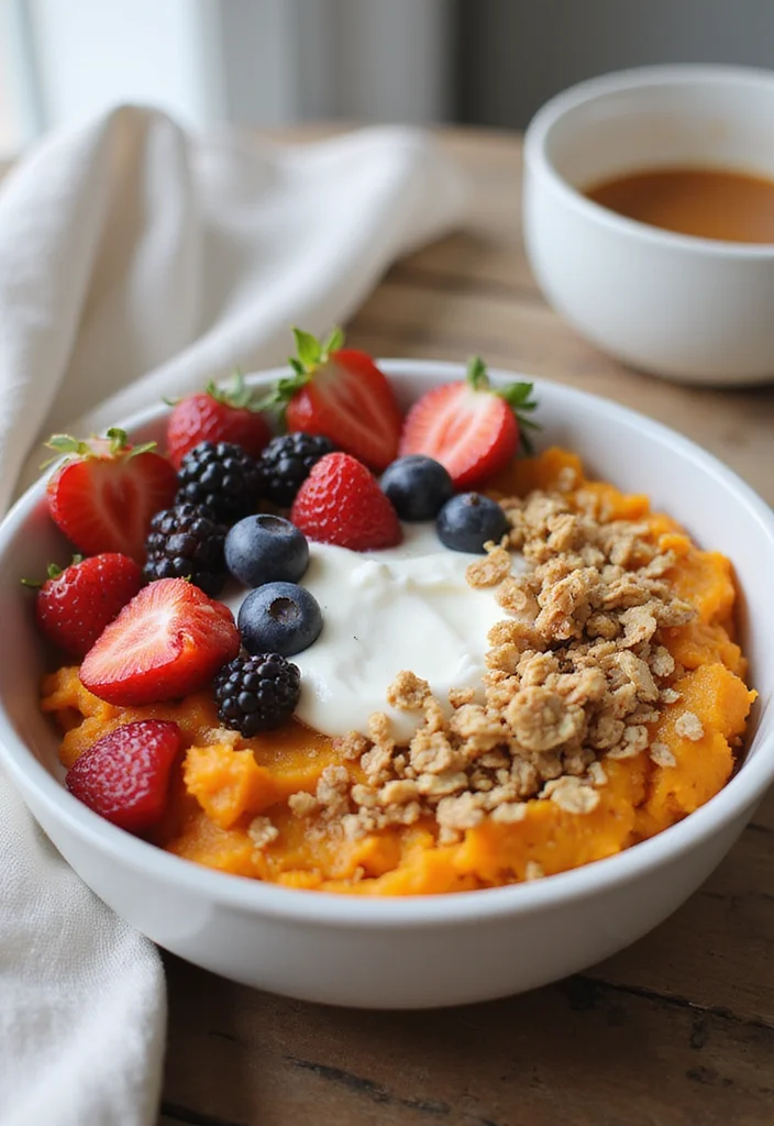 12 Healthy Sweet Potato Recipes for Everyday Meals - 1. Sweet Potato Breakfast Bowl