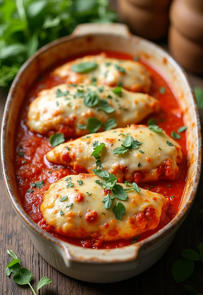 12 Keto Chicken Recipes for Easy Weeknight Dinners - 10. Chicken Parmesan Casserole