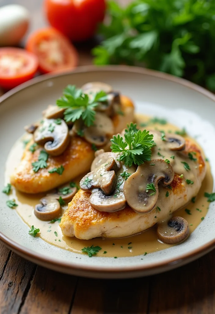 12 Keto Chicken Recipes for Easy Weeknight Dinners - 2. Creamy Garlic Mushroom Chicken