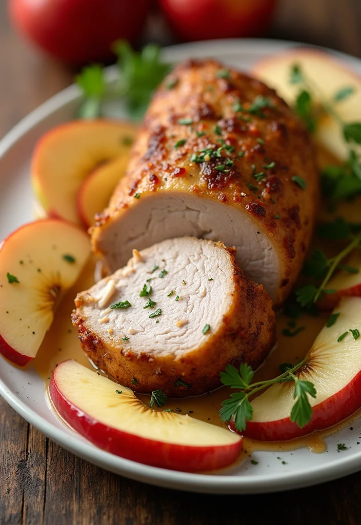 12 Keto Crockpot Recipes for Set and Forget Dinners - 6. Savory Pork Loin with Apples