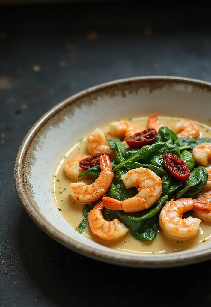 12 Keto Crockpot Recipes for Set and Forget Dinners - 9. Creamy Tuscan Garlic Shrimp