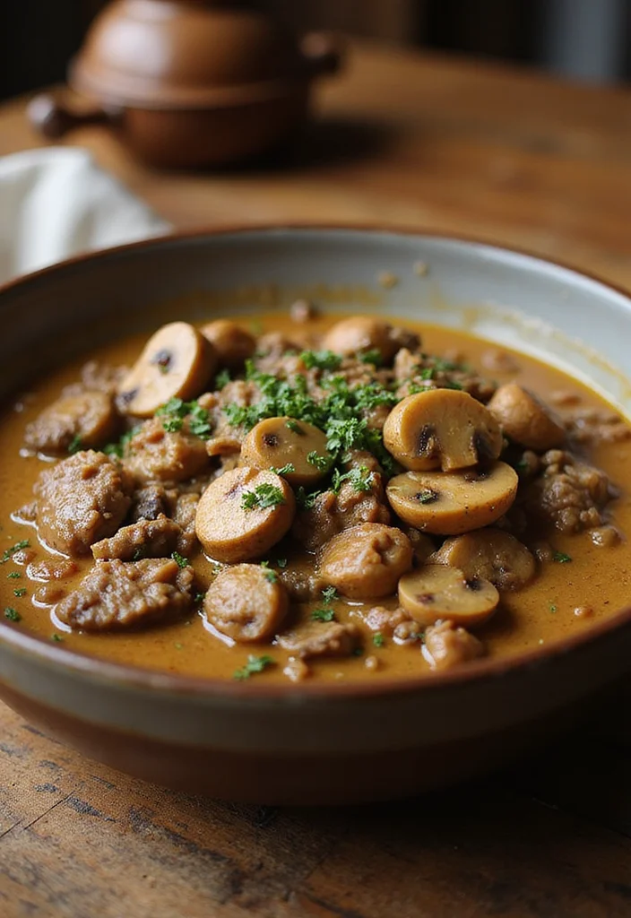 12 Keto Ground Beef Recipes for Low Carb Comfort - 7. Creamy Beef and Mushroom Skillet