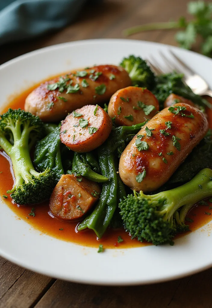 12 Keto Sausage Recipes for Fast Savory Meals - 5. Italian Sausage and Broccoli Rabe