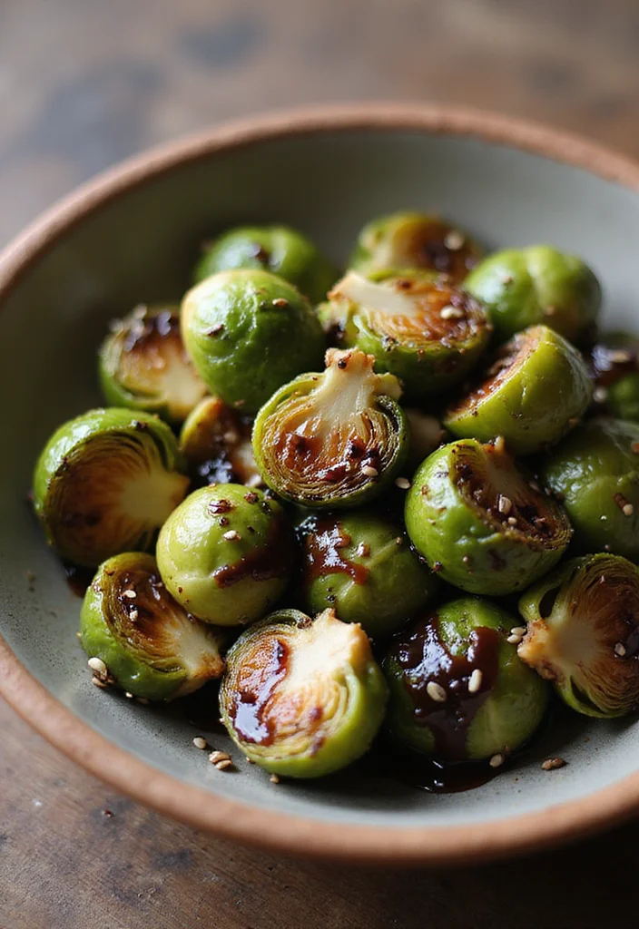 12 Low Calorie Dinner Recipes That Still Taste Great - 8. Balsamic Glazed Brussels Sprouts