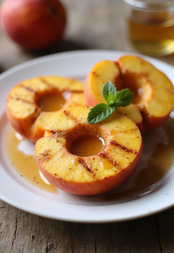 12 Peach Dessert Recipes for Sweet Simple Summer Treats - 2. Grilled Peaches with Honey