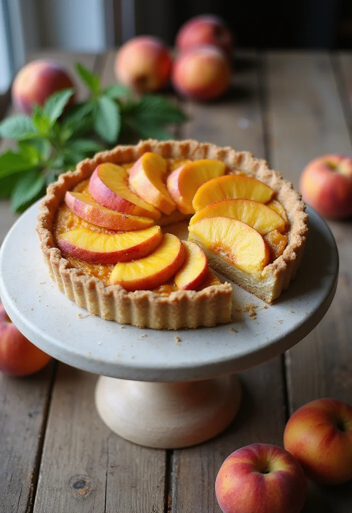 12 Peach Dessert Recipes for Sweet Simple Summer Treats - 9. Gluten-Free Peach Tart