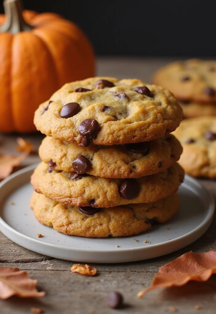 12 Pumpkin Dessert Recipes Perfect for Cozy Fall Days - 3. Pumpkin Chocolate Chip Cookies