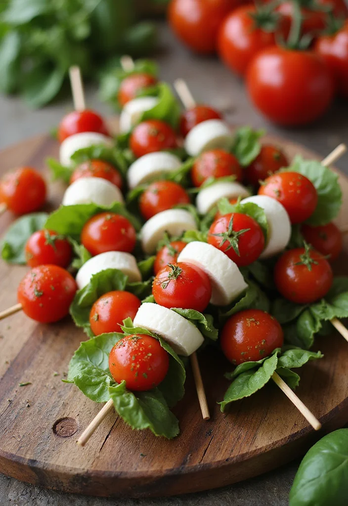 12 Simple Keto Recipes for Quick Low Carb Meals - 10. Caprese Salad Skewers